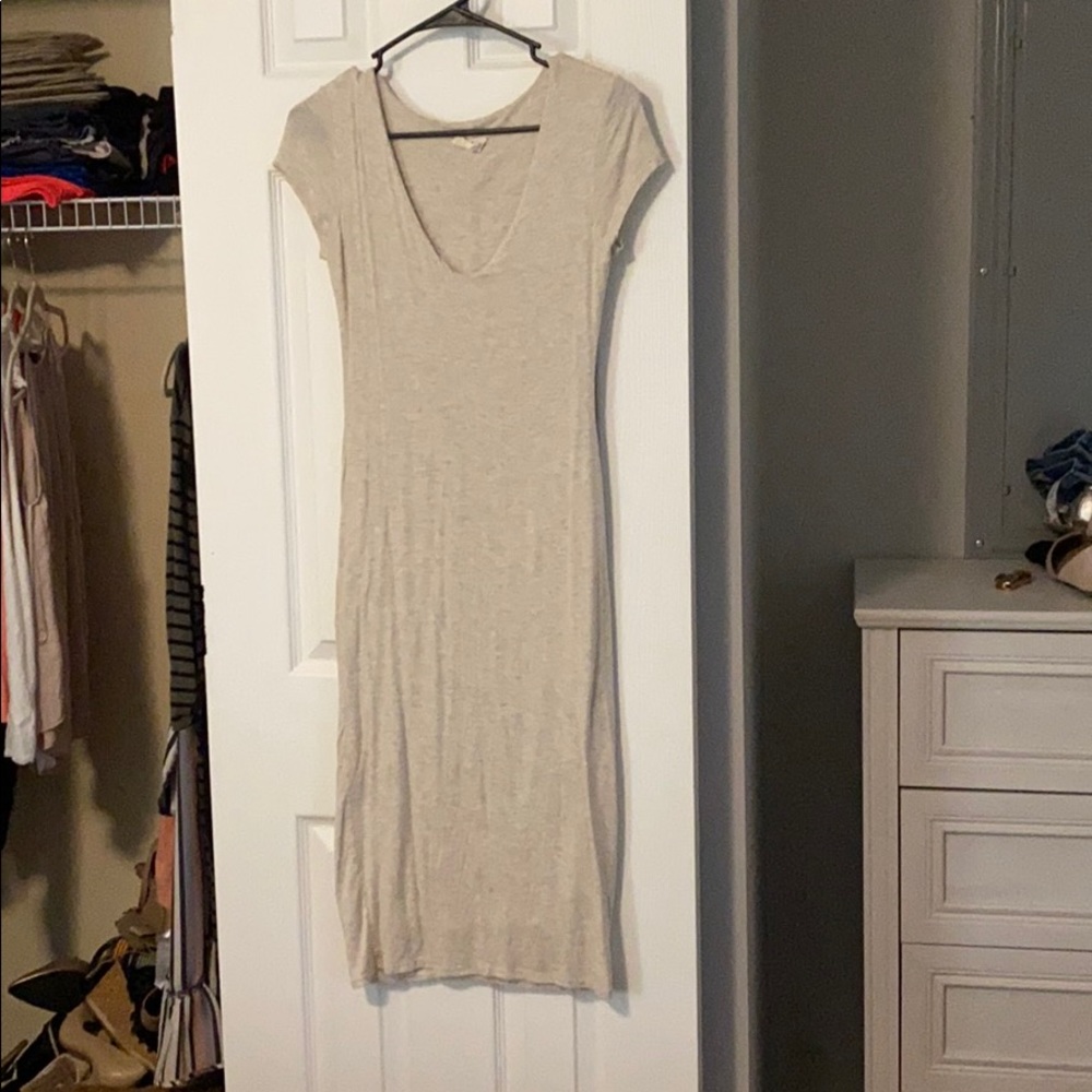 Beige Bodycon dress